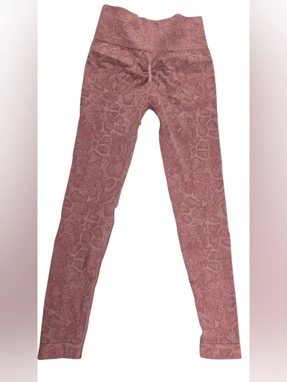 Gymshark Women’s High-Waisted Snake Print Leggings Mauve Size S